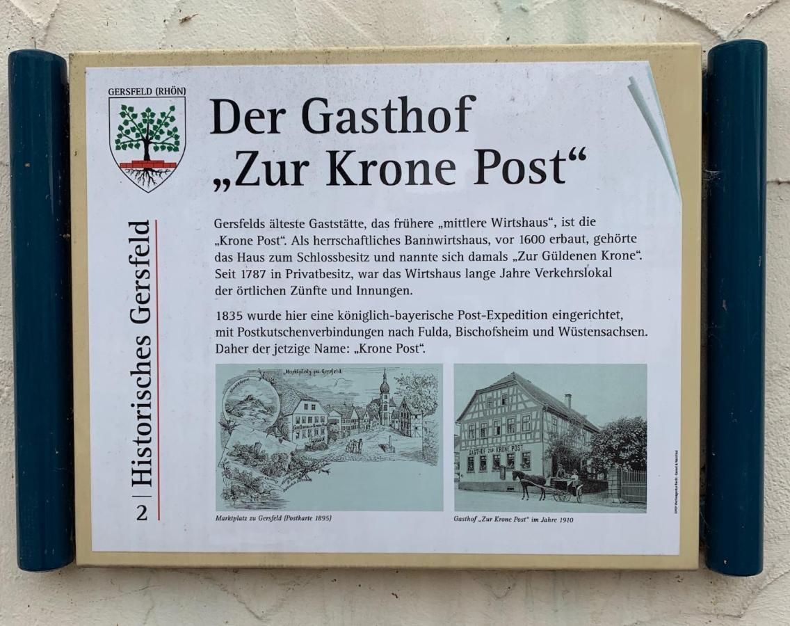 Hotel Krone Post Gersfeld Extérieur photo